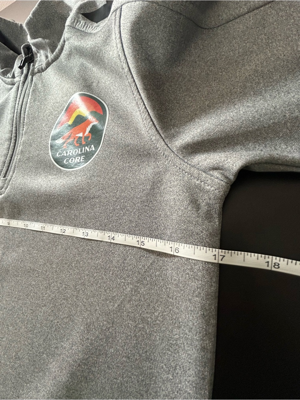 Hummel Carolina Core FC Quarter Zip Pullover Youth Boys Size YM 12 Gray - Picture 7 of 7